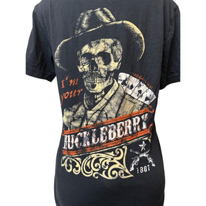 Wild West Doc Holiday Graphic Tee, Orange Black Size M
